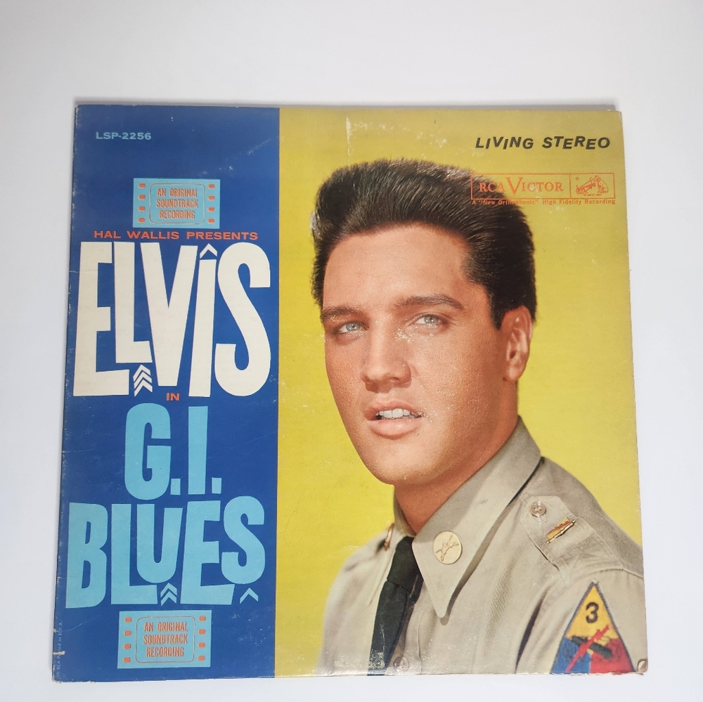Elvis Presley G.I. Blues Vinyl Record - Blue and Yellow